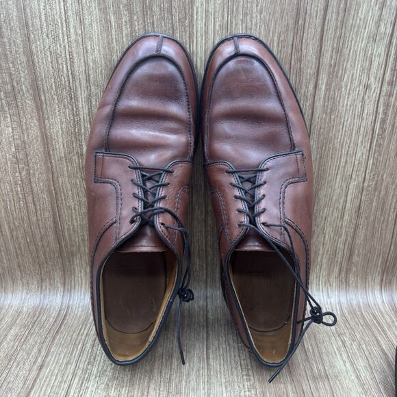 Allen Edmonds Stockbridge Brown Leather Split Toe Derbys  Mens Size 9.5 D #3754‎ main image 8